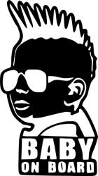 Stickify Napszemüveges baba autómatrica