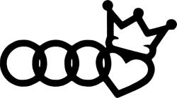 Stickify Audi matrica korona