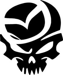 Stickify Toyota halálkoponya matrica