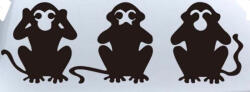 Stickify Majom szett visszapillantó matrica (2 db)