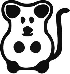 Stickify Egér figura - Szélvédő matrica