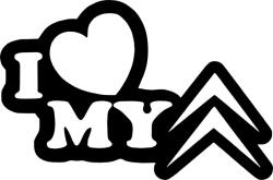 Stickify I Love My Citroen autómatrica