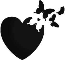 Stickify Szívből szálló pillangó matrica