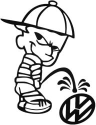 Stickify Calvin VW-t Pisil - Szélvédő matrica