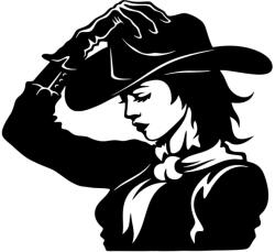 Stickify Cowgirl - Szélvédő matrica