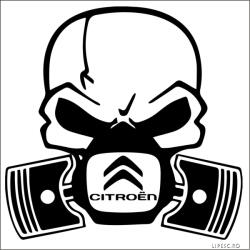 Stickify Citroen matrica halálkoponya