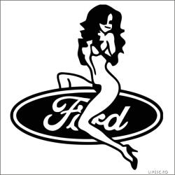 Stickify Ford matrica ülő csaj