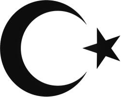 Stickify Török zászló jel Autómatrica