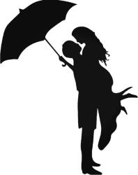 Stickify Csók az esőben Autómatrica