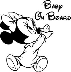 Stickify Minnie Baby on Board autómatrica