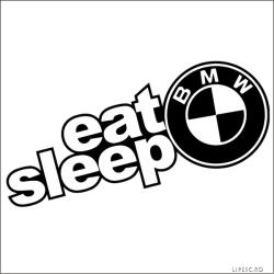 Stickify Eat Sleep BMW matrica 2