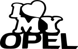Stickify I Love my OPEL matrica