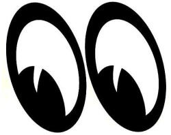 Stickify Csodálkozó szempár autómatrica