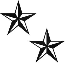 Stickify Két csillag Autómatrica