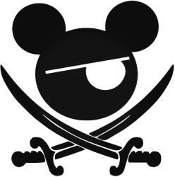 Stickify Mickey egér kalóz Autómatrica
