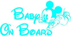 Stickify Mickey egér Baby on board matrica