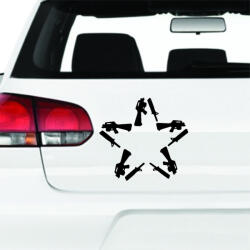 Stickify AK47 Csillag - Szélvédő matrica