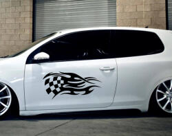 Stickify Tüzes versenyzászló matrica (30x63 cm)