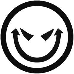 Stickify Gonosz Smiley - Autómatrica