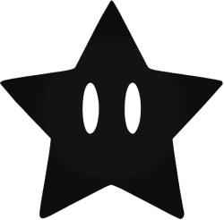 Stickify Mario csillag matrica