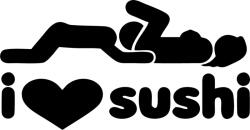 Stickify BMW matrica I Love Sushi 1