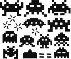 Stickify Alien Space Invaders szett matrica