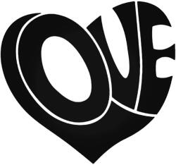 Stickify Love szívvel tuning felirat