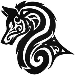 Stickify Tribal Wolf - Autómatrica