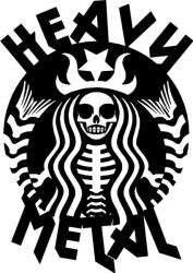 Stickify Heavy Metal Starbucks matrica