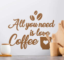 Stickify Konyhai Coffee love dekoráció