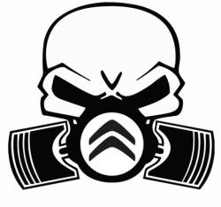 Stickify Citroen gázmaszk dekoráció