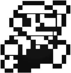 Stickify Mario 8-bit "1" matrica