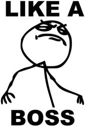 Stickify Like a BOSS "1" Meme Autómatrica