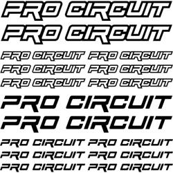 Stickify Pro Circuit "1" szponzor matrica szett