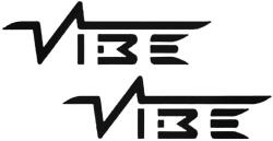 Stickify 2x Vibe felirat - Szélvédő matrica