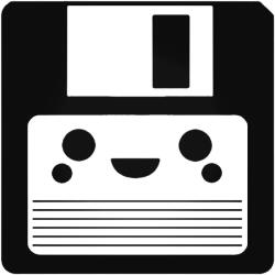 Stickify Vidám Floppy matrica