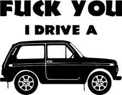Stickify Fck You i Drive a Lada matrica 1