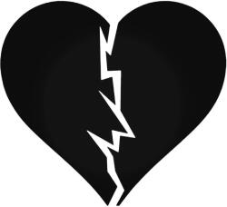 Stickify Kettétört szív - Autómatrica