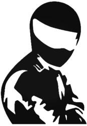 Stickify Motoros ember "1" matrica