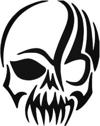 Stickify Halálfej "4" Autómatrica