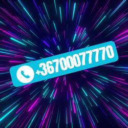 Stickify Egyedi telefonszám matrica