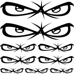 Stickify No Fear szemek szponzor matrica szett