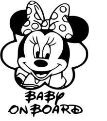 Stickify Minnie fejdísszel matrica