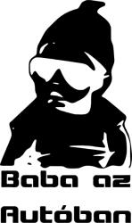 Stickify Vagány Baba az autóban autómatrica