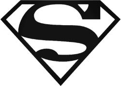 Stickify Klasszikus Superman felirat Autómatrica