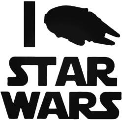 Stickify I Love Star Wars tuning felirat