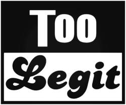 Stickify Too Legit matrica