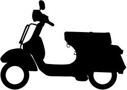 Stickify Vespa motor matrica