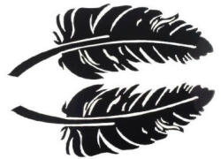 Stickify Madártoll visszapillantó tükör matrica (2 db)