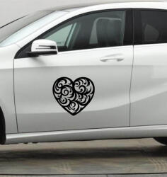 Stickify Díszes szív tuning matrica (30x32 cm) - stickify - 2 490 Ft